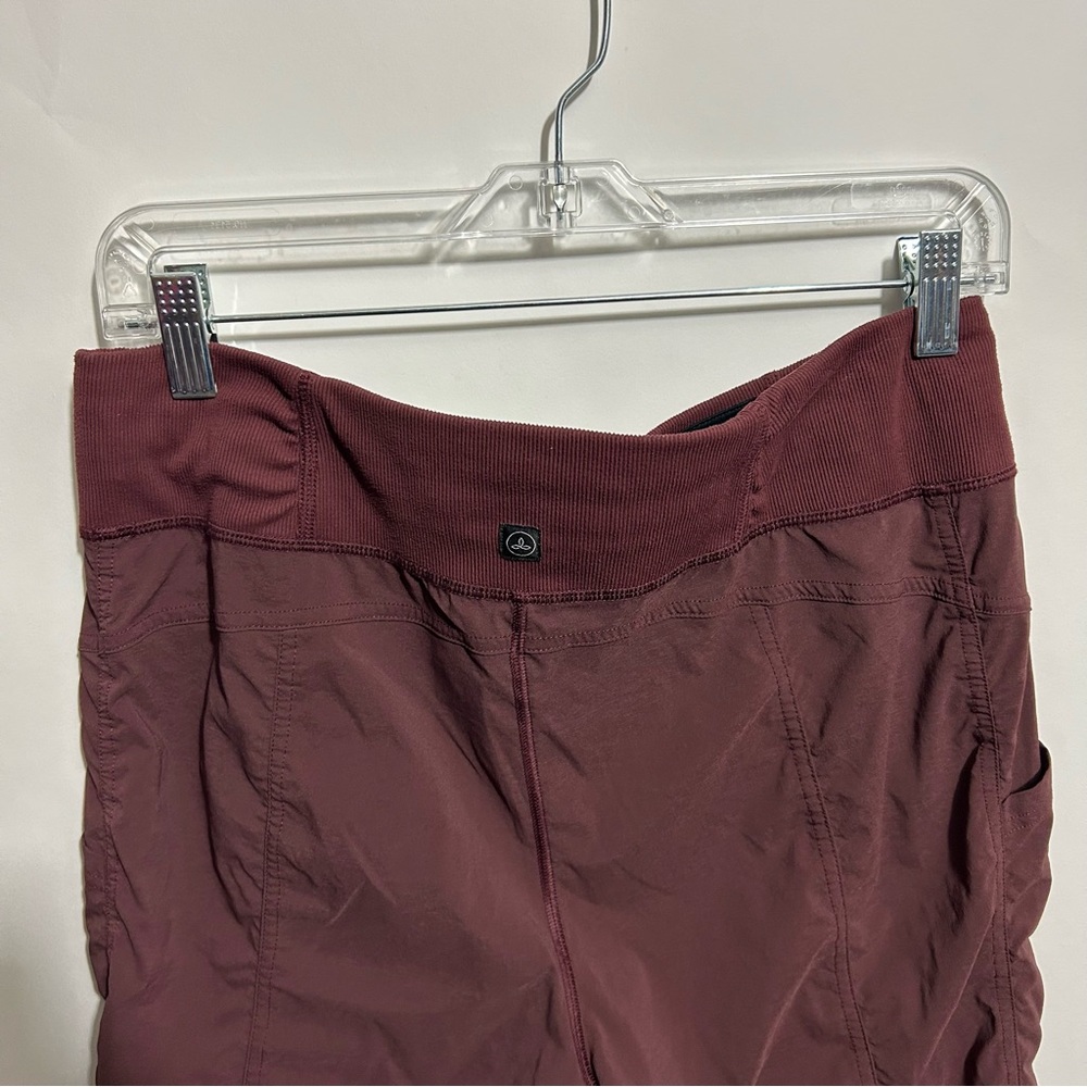 Prana Women’s Koen Capri Outdoor Hiking Yoga Active Pull On Pants Maroon Size M - Picture 5 of 7